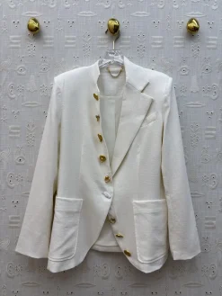 SCHIAPARELLI Suits Linen (White-Gold) S-L D45202607052383