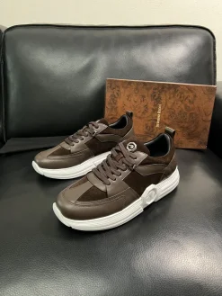 Alternative view of STEFANO RICCI Sneakers & Trainers Calf Leather-Suede (Brown-White) EU39-45 C20202607051567