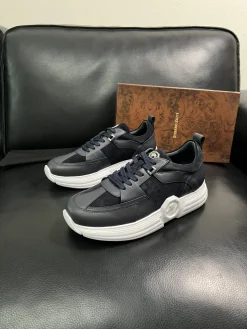 Alternative view of STEFANO RICCI Sneakers & Trainers Calfskin Suede (Black-White) EU39-45 C20202607051566