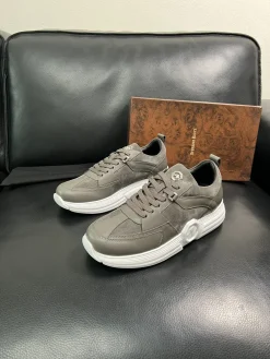 Alternative view of STEFANO RICCI Sneakers & Trainers Calfskin Suede (Gray-White) EU39-45 C20202607051569