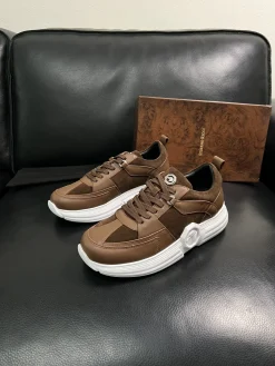 Alternative view of STEFANO RICCI Sneakers & Trainers Leather Suede (Brown-White) EU39-45 C20202607051568