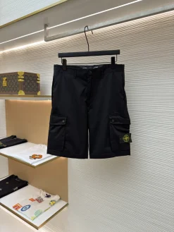 STONE ISLAND Trousers & Shorts Cotton Twill (Black) 30-36 B00202607120668
