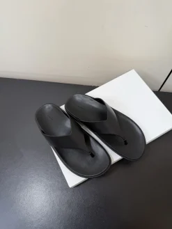 Alternative view of THE ROW Slides & Slippers Calfskin Leather (Black) EU35-40 A90202607050789