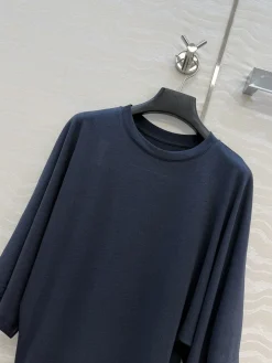 Alternative view of THE ROW T-shirts & Vests Cotton (Dark Blue) S-L A70202607050511