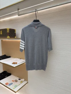 Alternative view of THOM BROWNE Shirts & Polos Wool Blend (Gray) 0-2 A90202607120363