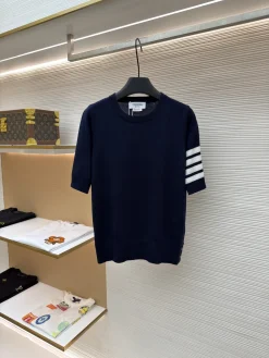 THOM BROWNE Sweaters & Knitwear Knit (Navy-White) S-L A60202607120371