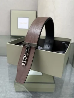 Alternative view of TOM FORD Belts Calf Leather (Black-Brown) A70202607050770