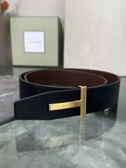 Alternative view of TOM FORD Belts Calf Leather (Black-Brown) A70202607050771