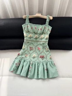 Uncategorized Clothing Cotton (Green-Pink-White) S-XL E15202607052436