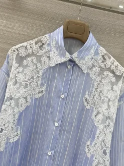 Alternative view of Uncategorized Clothing Cotton-Lace (Blue-White) S-L D25202607052352