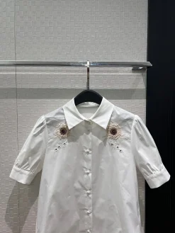 Alternative view of Uncategorized Clothing Cotton (White-Brown) S-XL B80202607051561