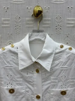 Alternative view of Uncategorized Clothing Cotton (White-Gold) S-M-L E15202607052437