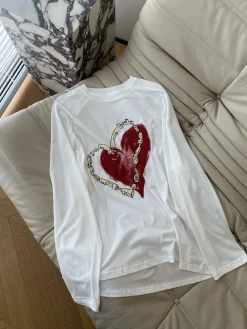 Uncategorized Clothing Cotton (White-Red) S-L A75202607050543