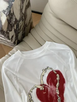 Alternative view of Uncategorized Clothing Cotton (White-Red) S-L A75202607050543