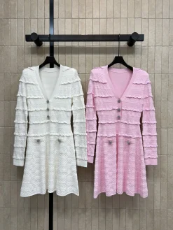 Uncategorized Clothing Knit (White-Pink) S-M-L D15202607052324