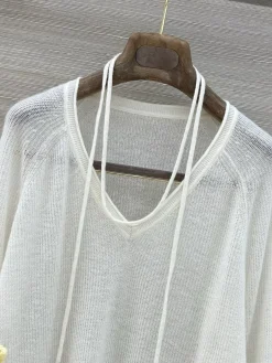 Alternative view of Uncategorized Clothing Knit (White-Yellow-Silver) S-L B60202607051337