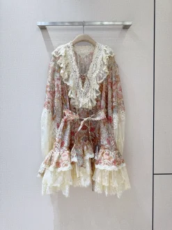 Alternative view of Uncategorized Clothing Lace-Silk (Pink-White-Blue) S-XL F70202607052509