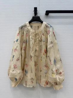 Uncategorized Clothing Linen (Beige-Multi) S C80202607052243