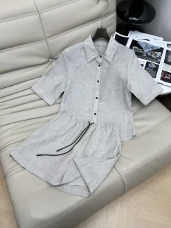 Alternative view of Uncategorized Clothing Linen (White-Brown) S-L B85202607051162