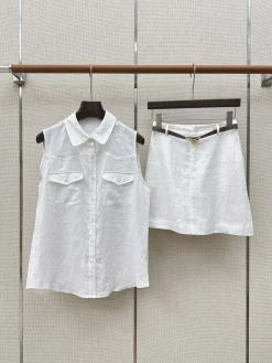 Uncategorized Clothing Linen (White) S-L B45202607051160