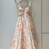 Uncategorized Clothing Silk Linen Organza (Orange-White-Pink) S-XL F40202607052504