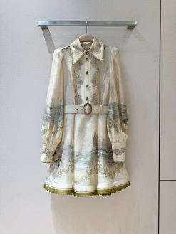 Alternative view of Uncategorized Clothing Silk Linen (White-Beige-Green) S-XL E50202607052455