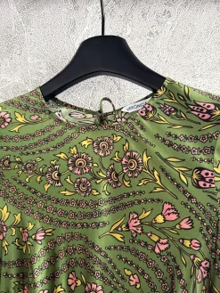 Alternative view of Uncategorized Clothing Silk Spandex (Green-Pink) S-XL F15202607052494