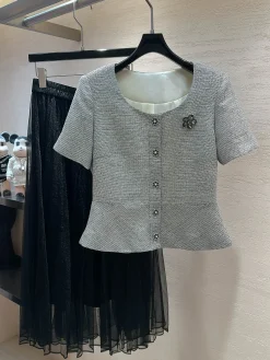 Uncategorized Clothing Tweed (Grey-Black) 36-40 C60202607052167
