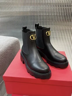 Alternative view of VALENTINO Boots & Booties Calfskin Leather (Black) EU35-41 B90202607051845