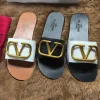 VALENTINO Slides & Slippers Grained Leather (White-Black) EU35-42 A20202607050655