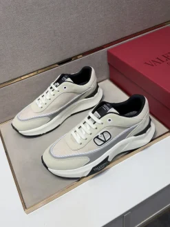 Alternative view of VALENTINO Sneakers & Trainers Mesh Suede (White-Black-Gray) EU38-44 B80202607051441