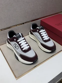 VALENTINO Sneakers & Trainers Suede Mesh (Burgundy-Grey-White) EU38-44 B80202607051446
