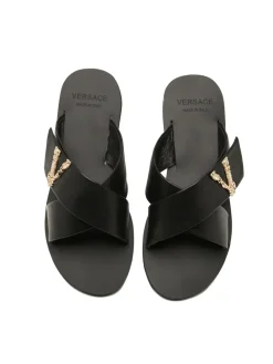 VERSACE Sandals & Mules Calf Leather (Black) EU35-43 A50202607050690