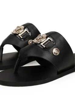 VERSACE Sandals & Mules Calfskin (Black) EU35-43 A50202607050689