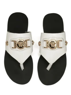 VERSACE Sandals & Mules Calfskin Leather (White-Black) EU35-43 A50202607050693