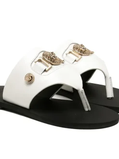 Alternative view of VERSACE Sandals & Mules Calfskin Leather (White-Black) EU35-43 A50202607050693
