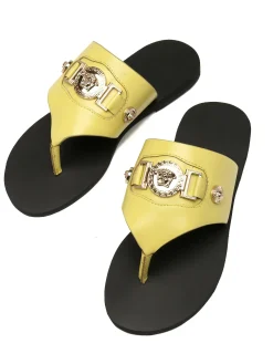 Alternative view of VERSACE Sandals & Mules Calfskin Leather (Yellow-Black) EU35-43 A50202607050694