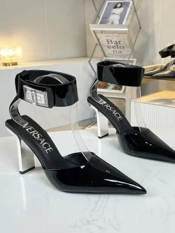 Alternative view of VERSACE Sandals & Mules Patent Leather (Black) EU35-42 B10202607050874