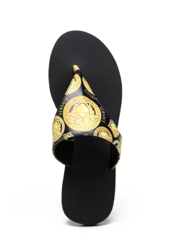VERSACE Sandals & Mules Rubber (Black-Gold) A60202607050705