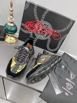 Alternative view of VERSACE Shoes Suede Canvas (Black-Yellow-Brown) EU35-41 39-46 B50202607051854