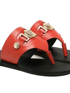 Alternative view of VERSACE Slides & Slippers Calfskin (Red-Black) EU35-43 A50202607050692