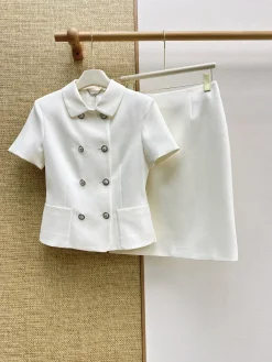 VERSACE Suits Polyester Blend (White) S-L C55202607052151