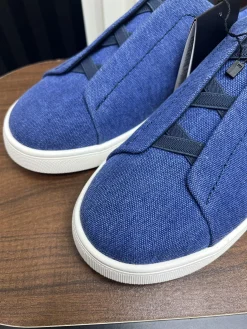 Alternative view of ZEGNA Shoes Denim Calfskin (Blue-White) EU39-47 B60202607051858