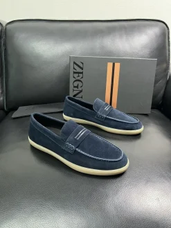 ZEGNA Shoes Suede (Navy Blue) EU39-44 D10202607051863
