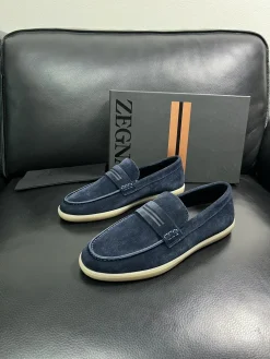 Alternative view of ZEGNA Shoes Suede (Navy Blue) EU39-44 D10202607051863