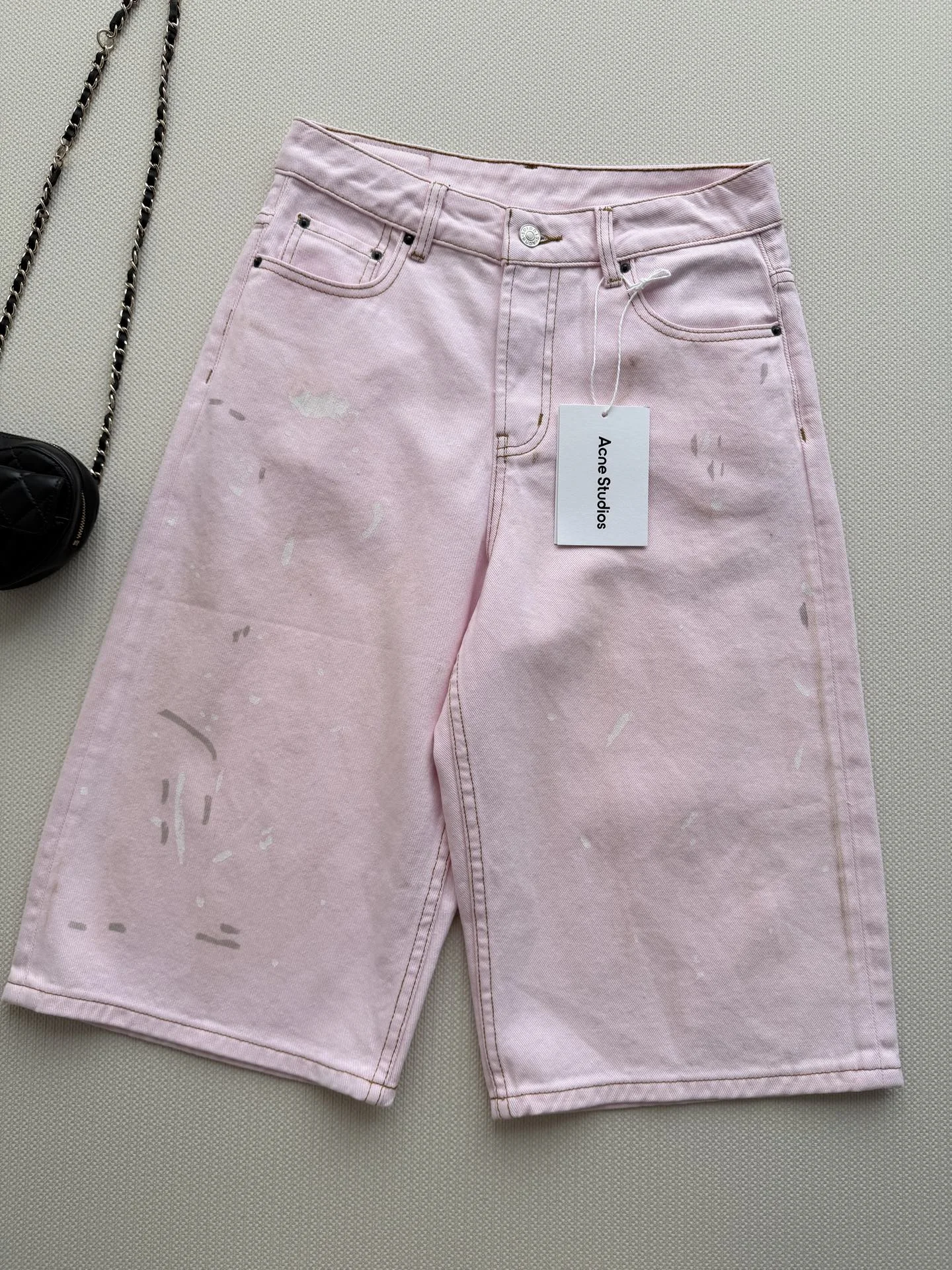 ACNE STUDIOS Shorts Cotton Denim S-M-L B05202608042522 - Image 3