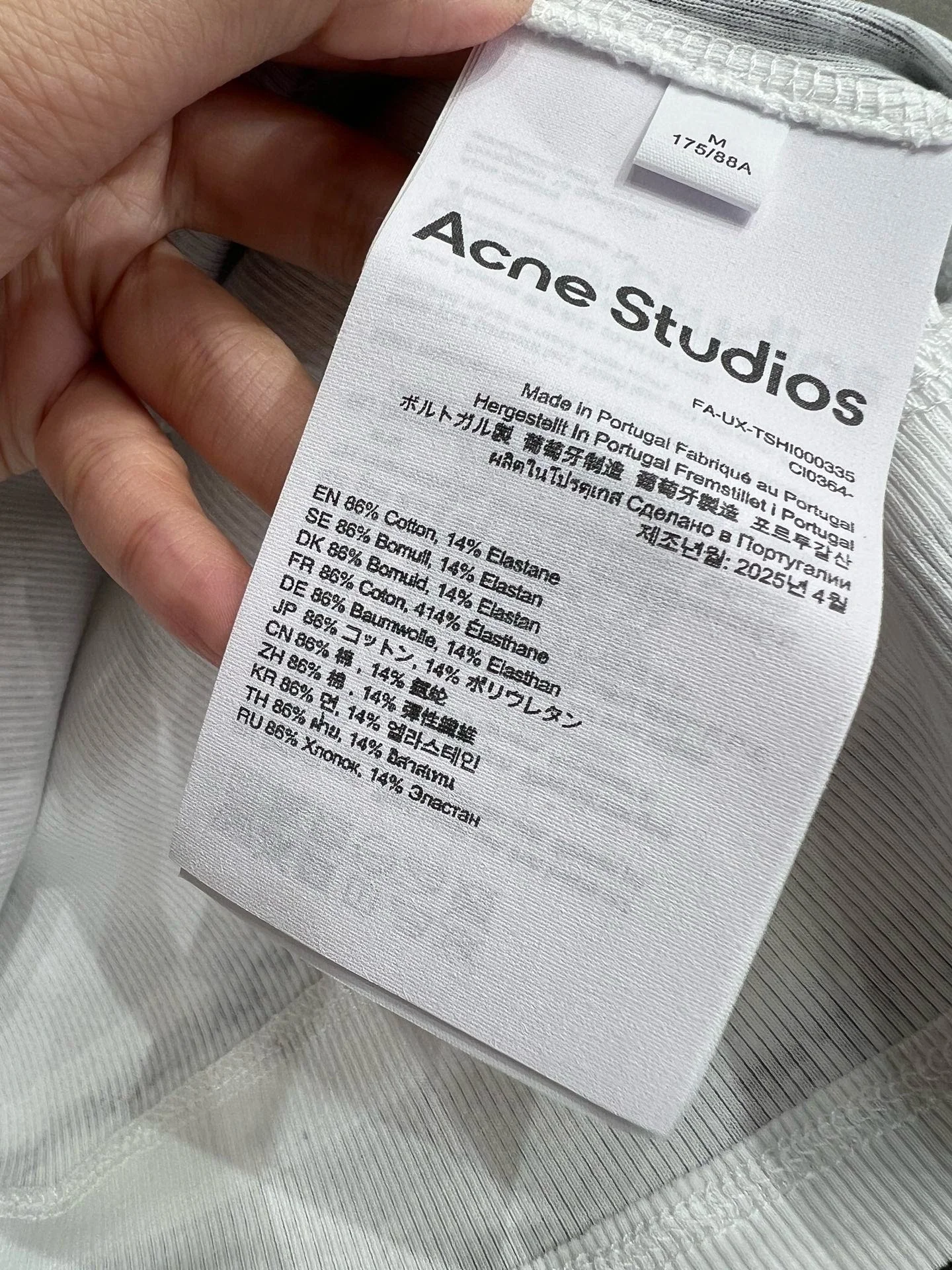 ACNE STUDIOS T-shirts Cotton Blend S-M-L B15202608042832 - Image 9