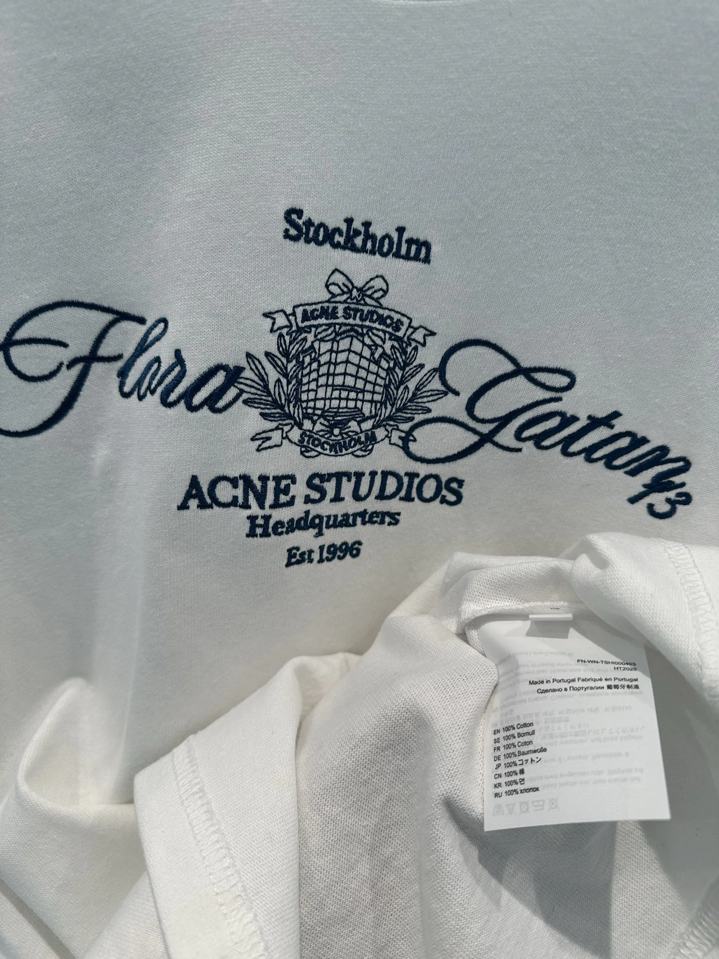 ACNE STUDIOS T-shirts Cotton S-M-L A75202608042799 - Image 9