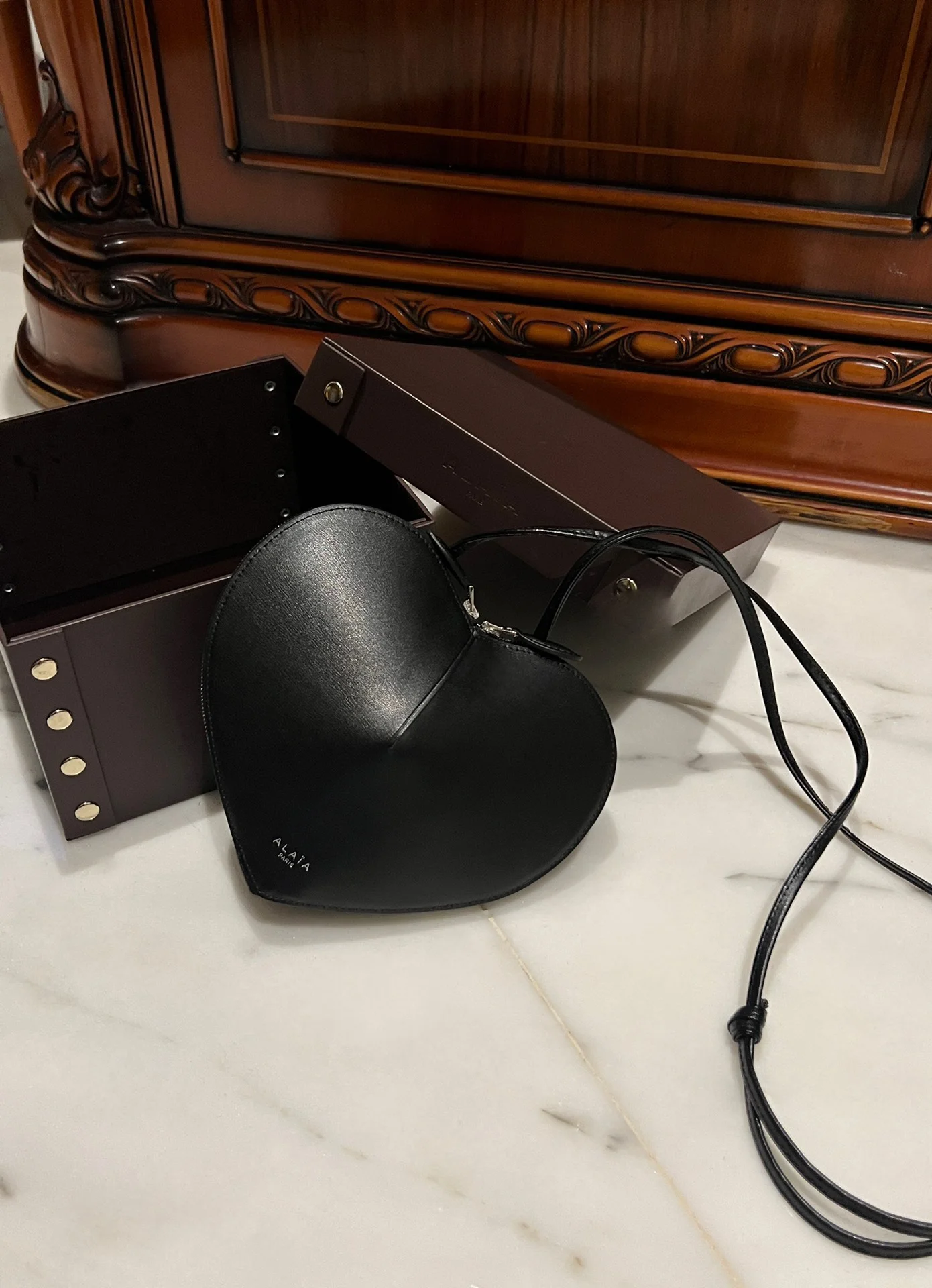ALAIA Clutches Bags Leather (Black-Brown) One Size D60202608100325 - Image 3