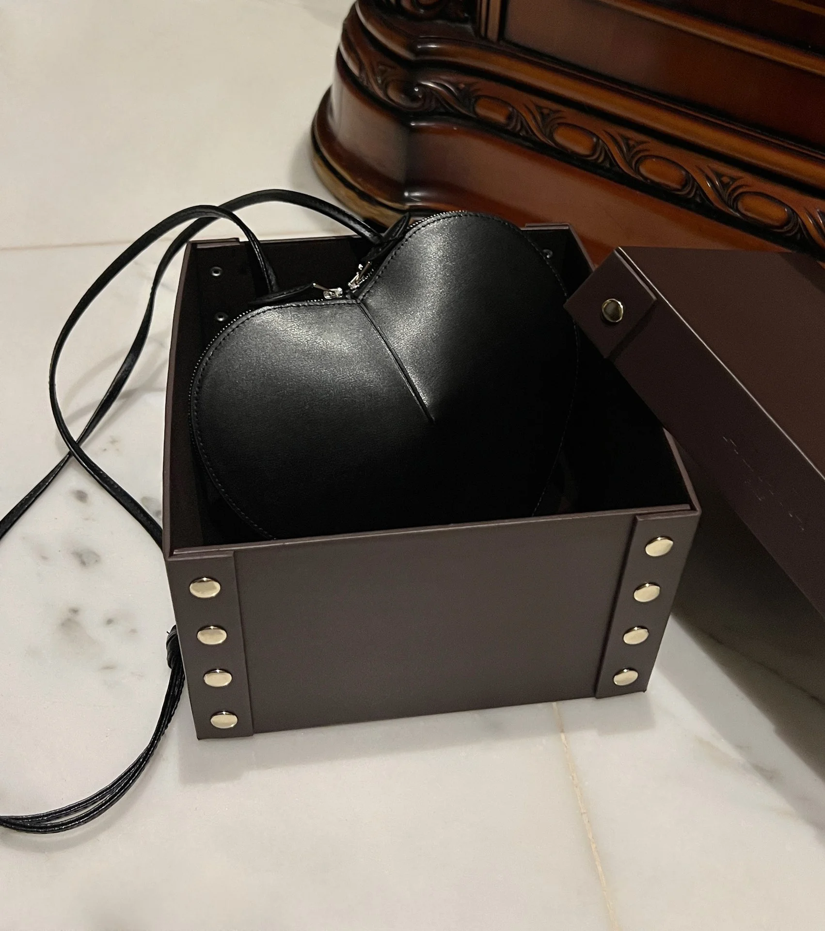 ALAIA Clutches Bags Leather (Black-Brown) One Size D60202608100325 - Image 7
